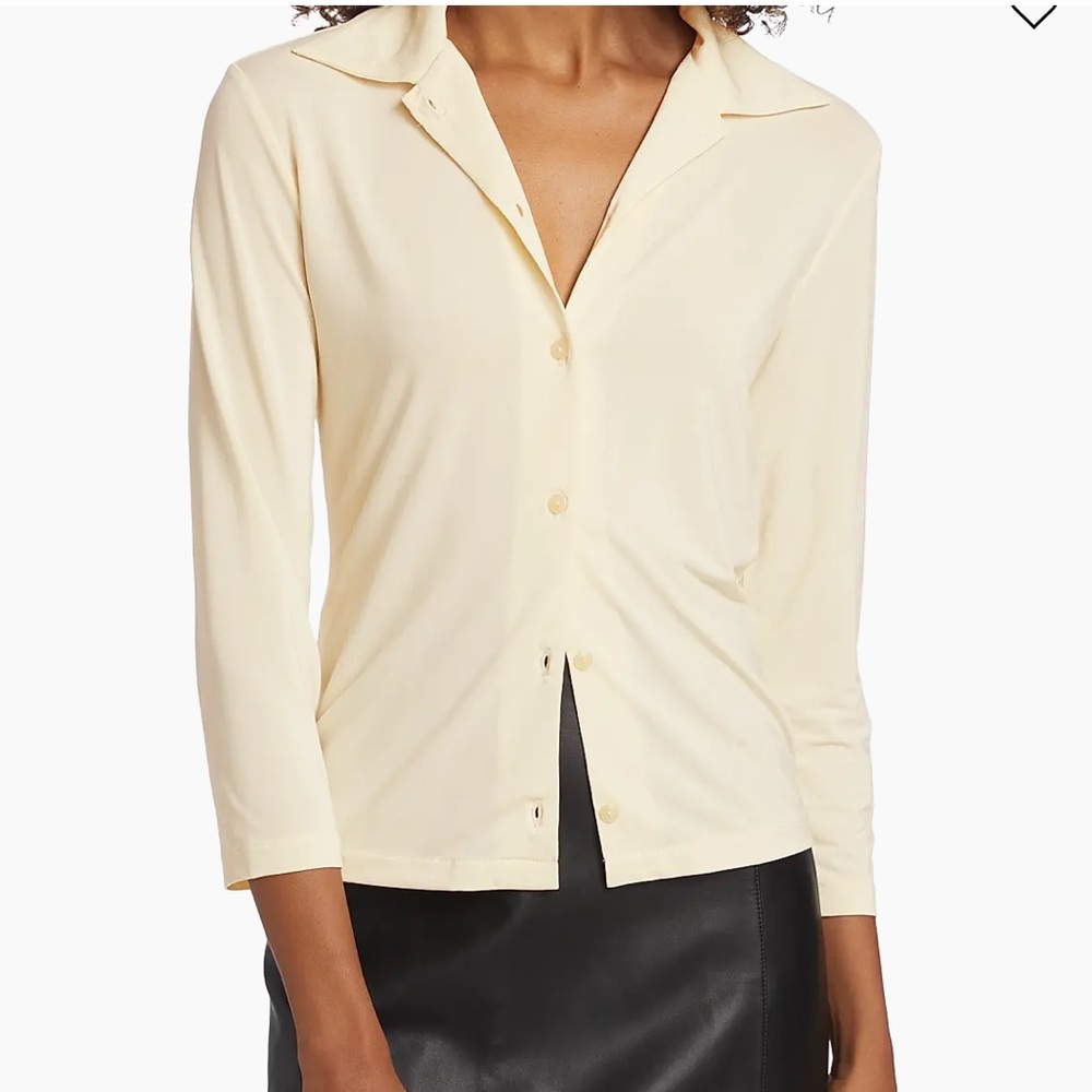 Vince Cream Button-Down Shirt